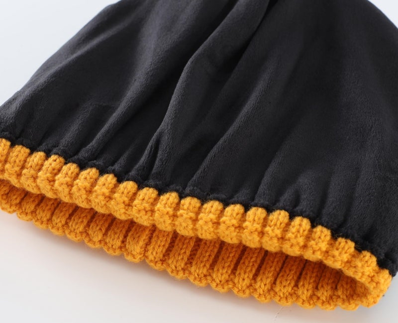 Connectyle Knit Cuffed Beanie Hat for Men Women Fleece Lined Warm Knitted Winter Hats Mustard Yellow - Image 3